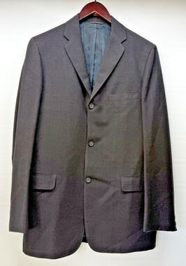 Vintage CLIPPER CRAFT 'The Authentic Look' Brown Black Wool Sport Coat Men's 39